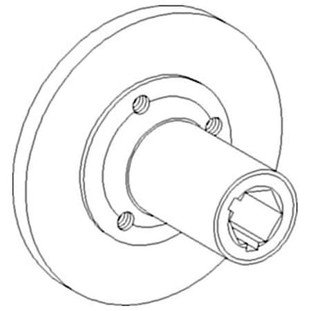 Aftermarket New Feeder House Jack Shaft Drive Hub Made Fits Case-IH Combine Models 398526A1